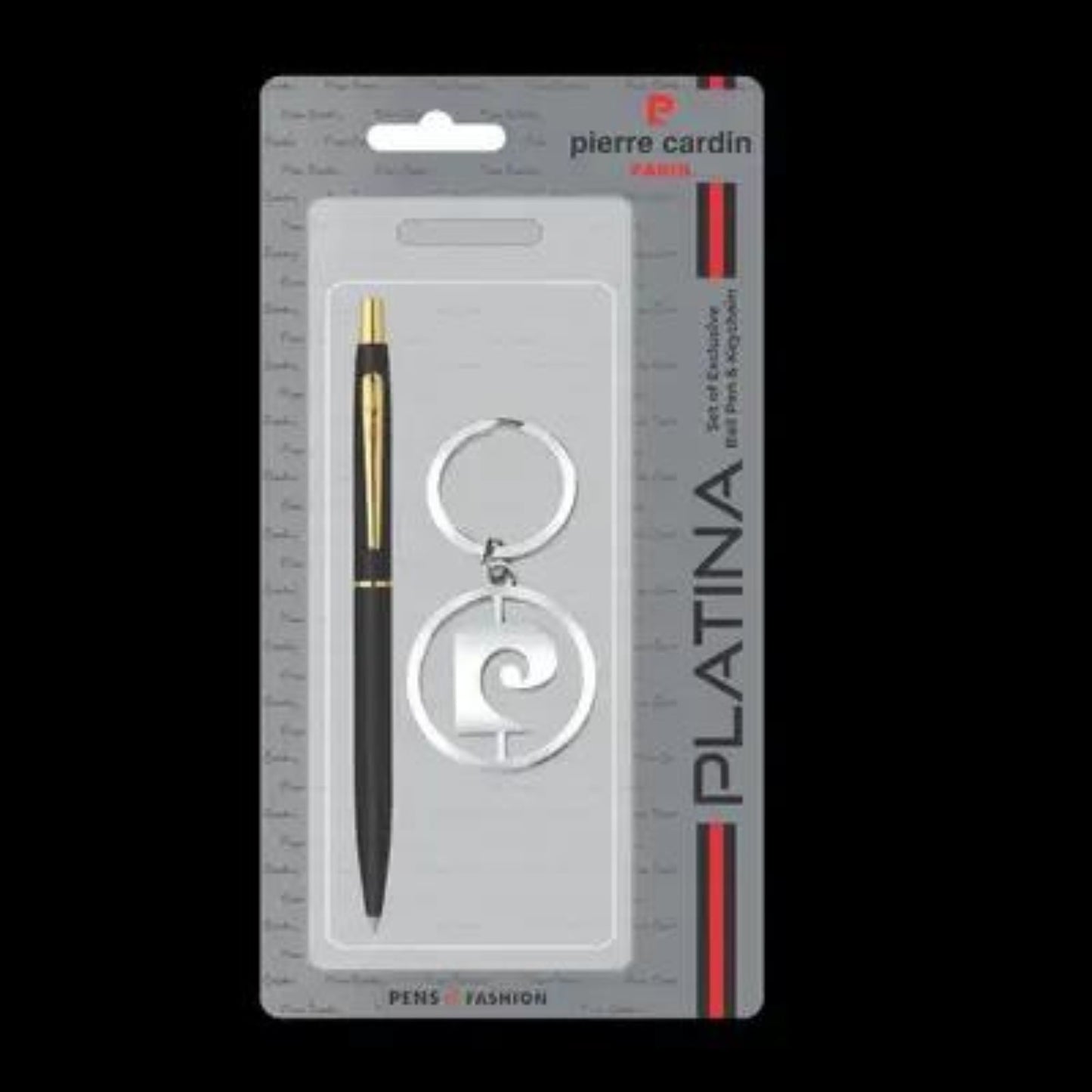 Pierre Cardin Paris- Platina Ball Pen with Key Chain