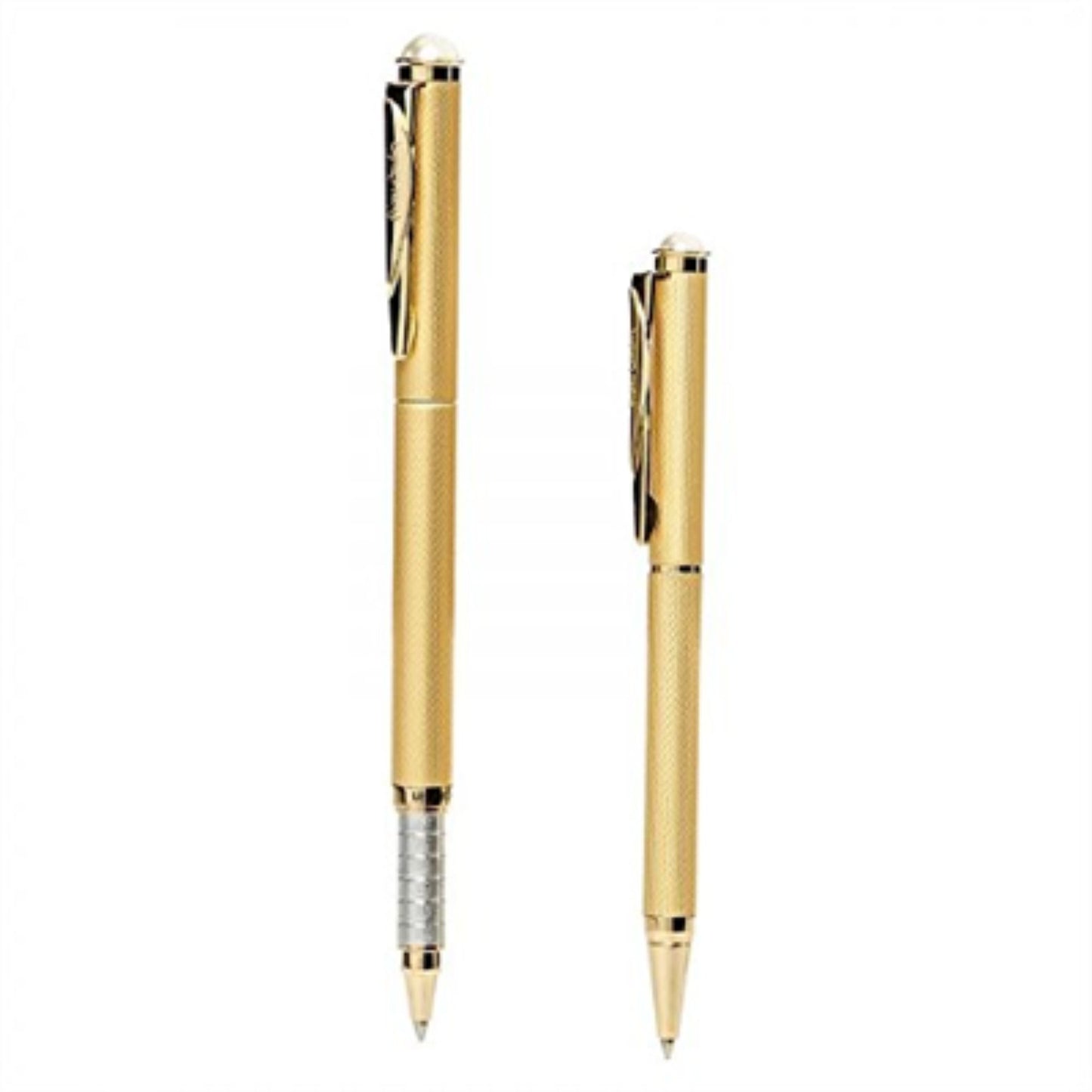 Pearl de Pierre Cardin Paris- Satin Gold Exclusive set of Roller Pen and Ball Pen