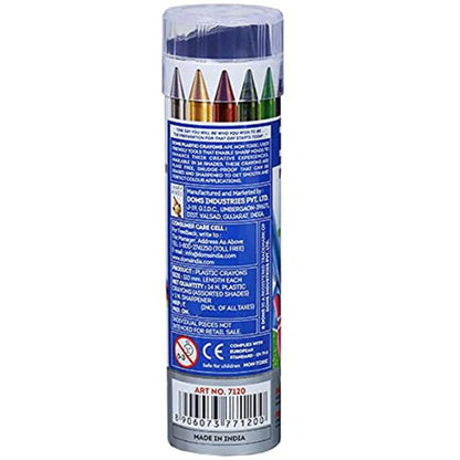 Doms 14 shades Erasable Plastic crayon