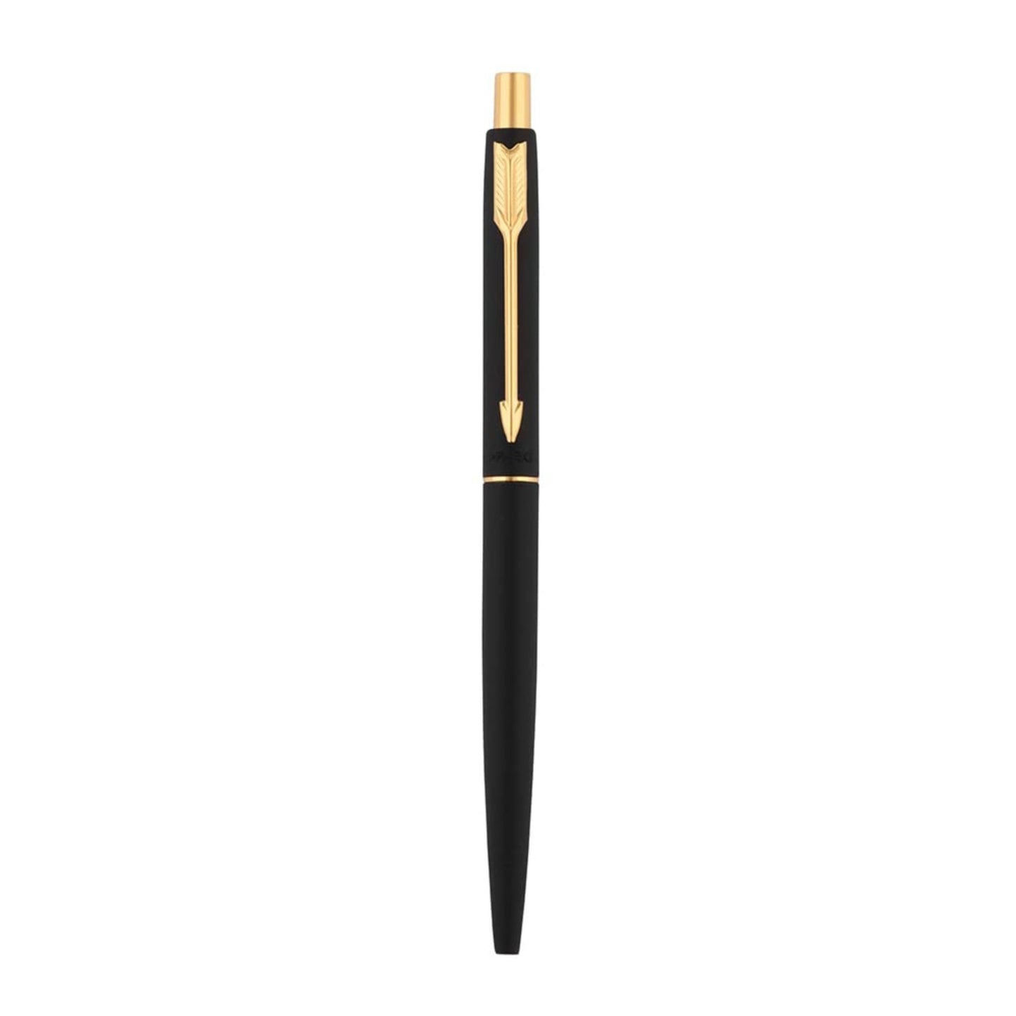 Parker Classic matte Black Gold Trim Ball pen, Matte Black Body