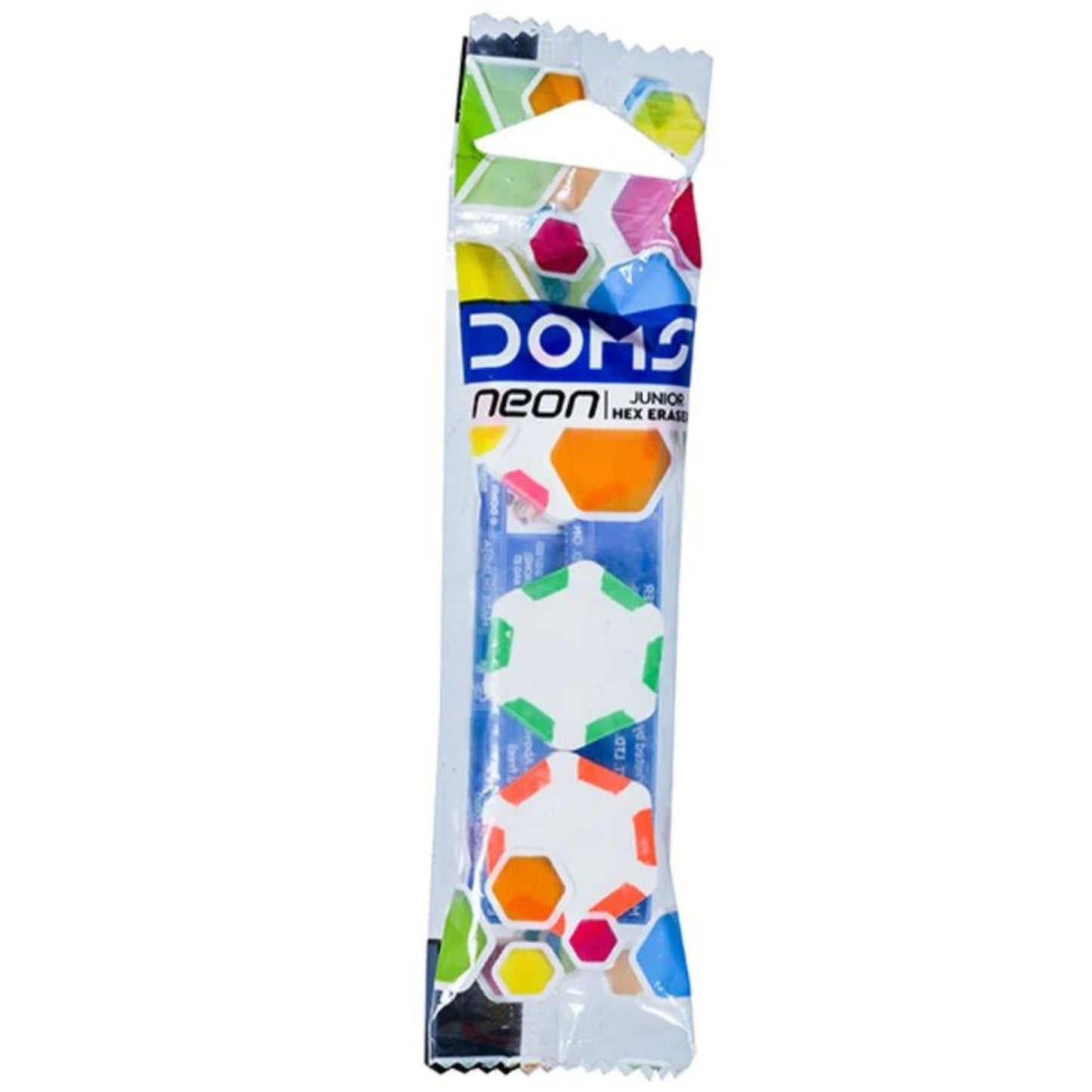 Dom's neon junior Hex Eraser ( Pack of 6 )