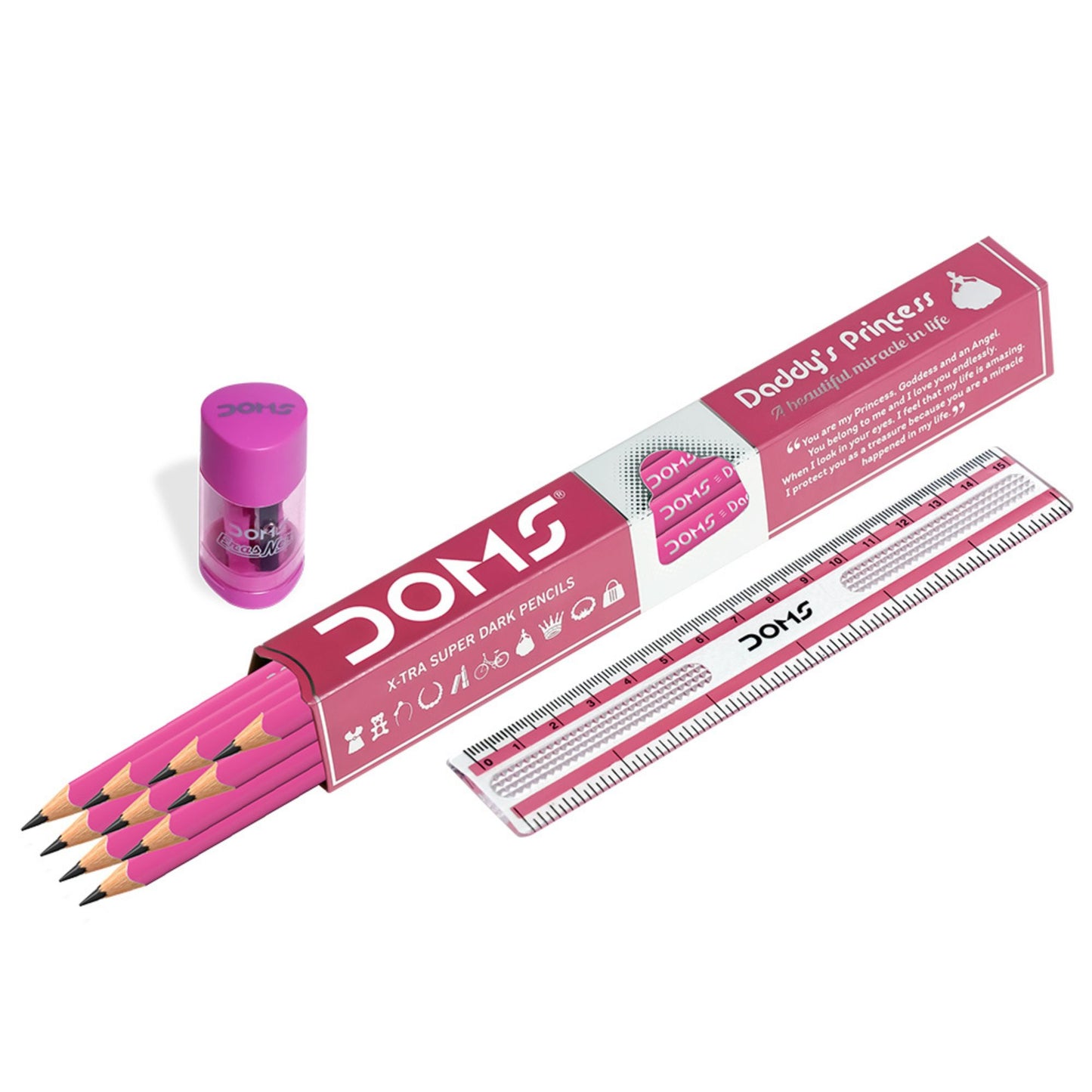 Dom's Daddy's Princess X-tra Super Dark Pencils ( Pack of 20)