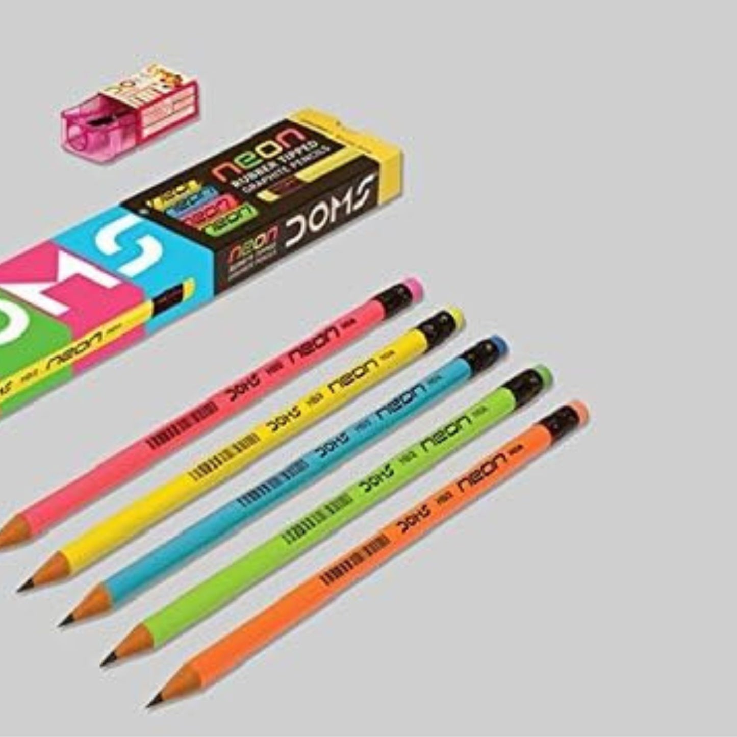 Dom's Super Dark Neon Eraser tipped Super Dark Graphite Pencil (pack of 20)